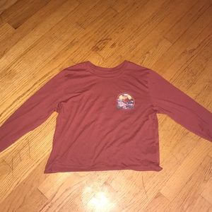 Billabong long sleeved crop tee